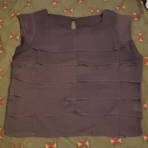 Gray layered top